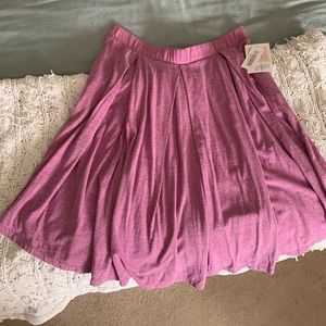 Women's A-Line Pink Knit Skirt